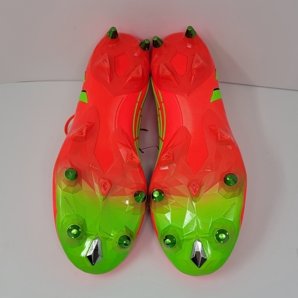 Adidas Predator Edge+ SG Solar Red Soccer Cleats Men’s Size 12/Women’s 13 GW1038 - Picture 9 of 10